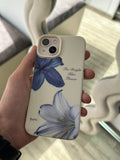 Coque fleur bleu