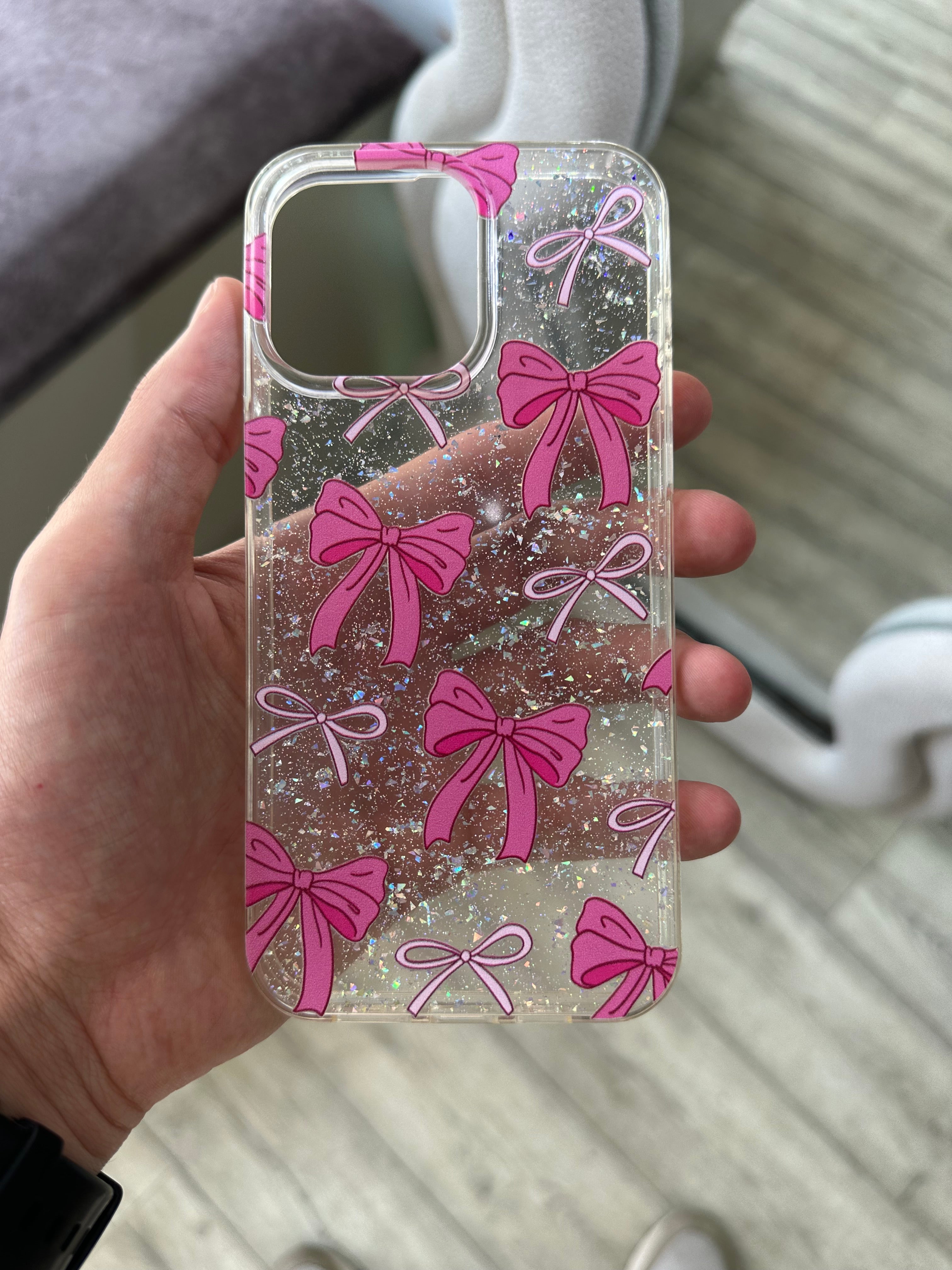 Coque nœuds rose